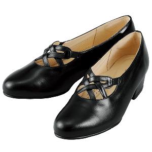 ソフト牛革5E足楽楽パンプス