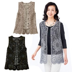 コード刺しゅうベスト