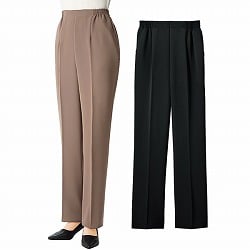 シワになりにくいお腹すっきりパンツ2色組