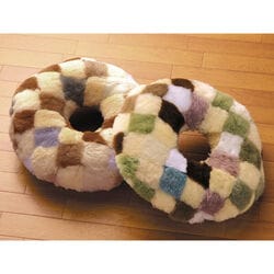 ムートン円座クッション2個組