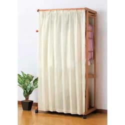 天然木カーテン付ハンガー