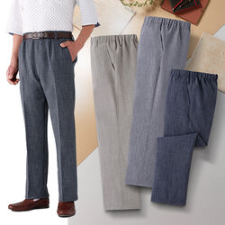 エムアイジェイ 日本製スコッチガード加工楽々パンツ3色組