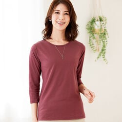 ベーシックな七分袖Tシャツ