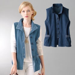 デニムベスト