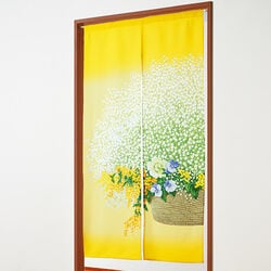 のれん イエローブーケ