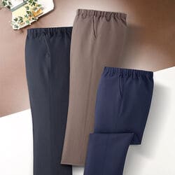 エムアイジェイ 日本製お手入れ簡単楽々パンツ3色組