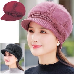 耳まで隠れる裏ボア帽子