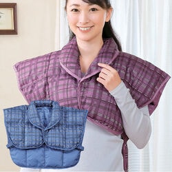 洗えるあったか羽毛肩当て