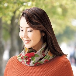 ニットプリントミニスヌード