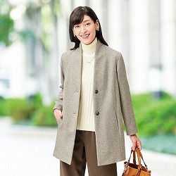 シルク混ツィードジャケット