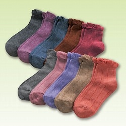 杢調しめつけない ソックス10色組
