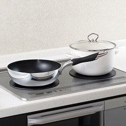 焼け焦げ防止ガラスプレート