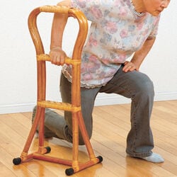籐立ち上がりステッキ