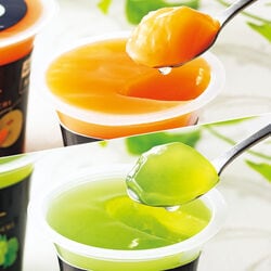 北海道産夕張メロン＆長野県産シャインマスカットゼリー 12個セット