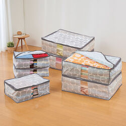 北欧柄窓付収納ケース