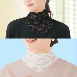 レースエレガントネックカバー2枚組