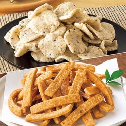 黒胡麻いわしせんべい+穀物かりんとセット