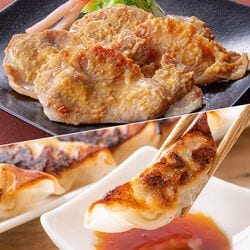 豚ロース味噌漬け食べ比べセット+黒豚餃子