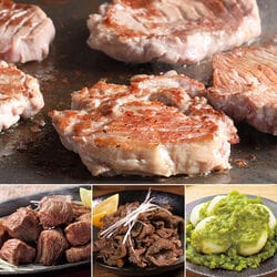 牛タン3種セット(厚切り牛タン)+ずんだ餅