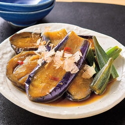 茄子の煮びたしオクラ添え 8袋セット