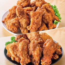 2度揚げ骨付チキンバー（2種）とミニチキンハンバーグセット