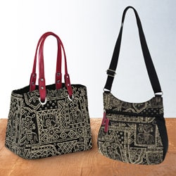 京都三昌 フロッキープリントバッグ