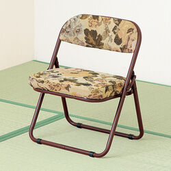 軽くて折りたためるゴブラン調座椅子