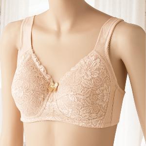 綿混ノンワイヤーブラ2色組