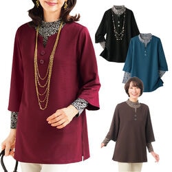 プリントチュニックアンサンブル