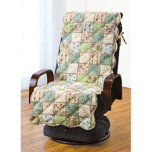 パッチワーク調キルト座椅子カバー