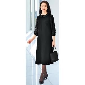 エクラ・スタイル フォーマル袖レースワンピース