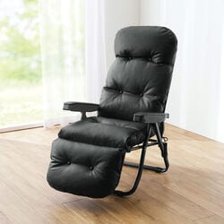 折りたたみフットレスト付リクライニングチェア【SAMPLEセール】