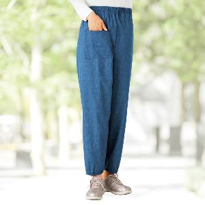 裏起毛らくちん和風パンツ