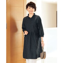 久留米織チュニックワンピース