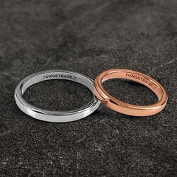 タングステン甲丸リング
