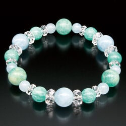 アマゾナイト・アクアマリン癒しのブレスレット