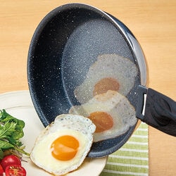 取っ手の取れるツーミリオンミラーフライパン9点セット