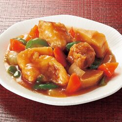 ＜訳あり＞湯煎で簡単！彩り酢豚 6袋セット