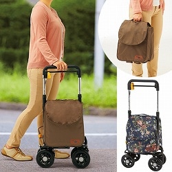 ＜アウトレット＞横押しショッピングカートサポキャリー