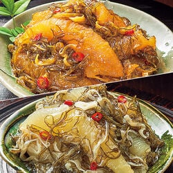 北海道数の子松前漬+数の子酒粕仕込み山わさび入【タイムセール】