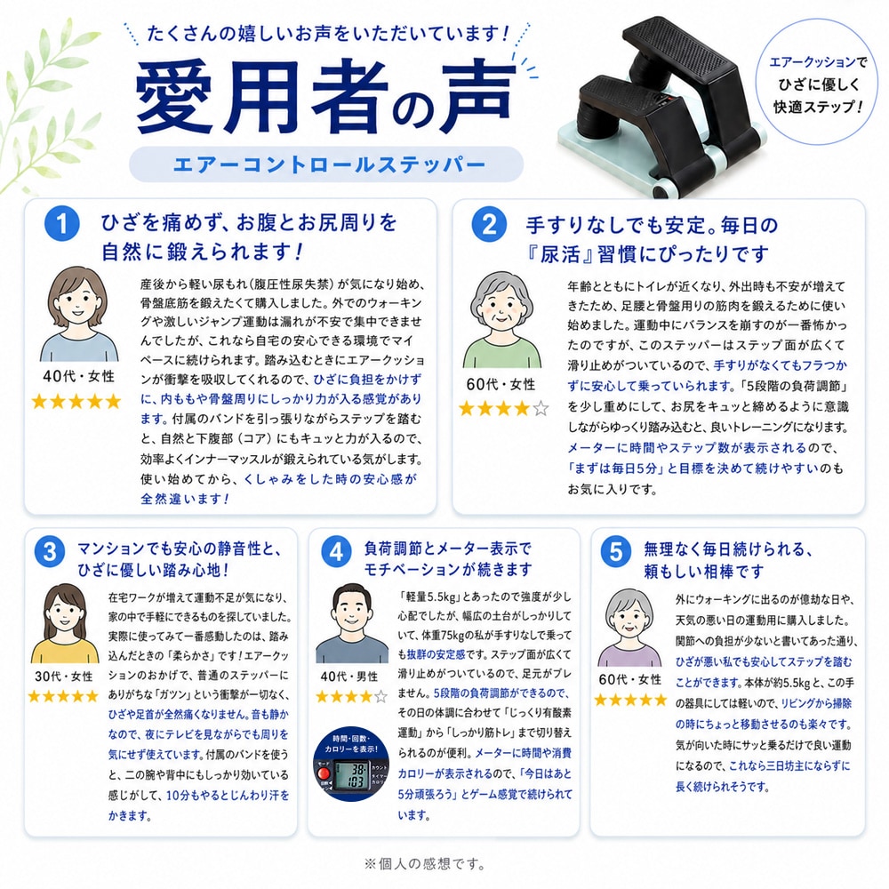 愛用者の声