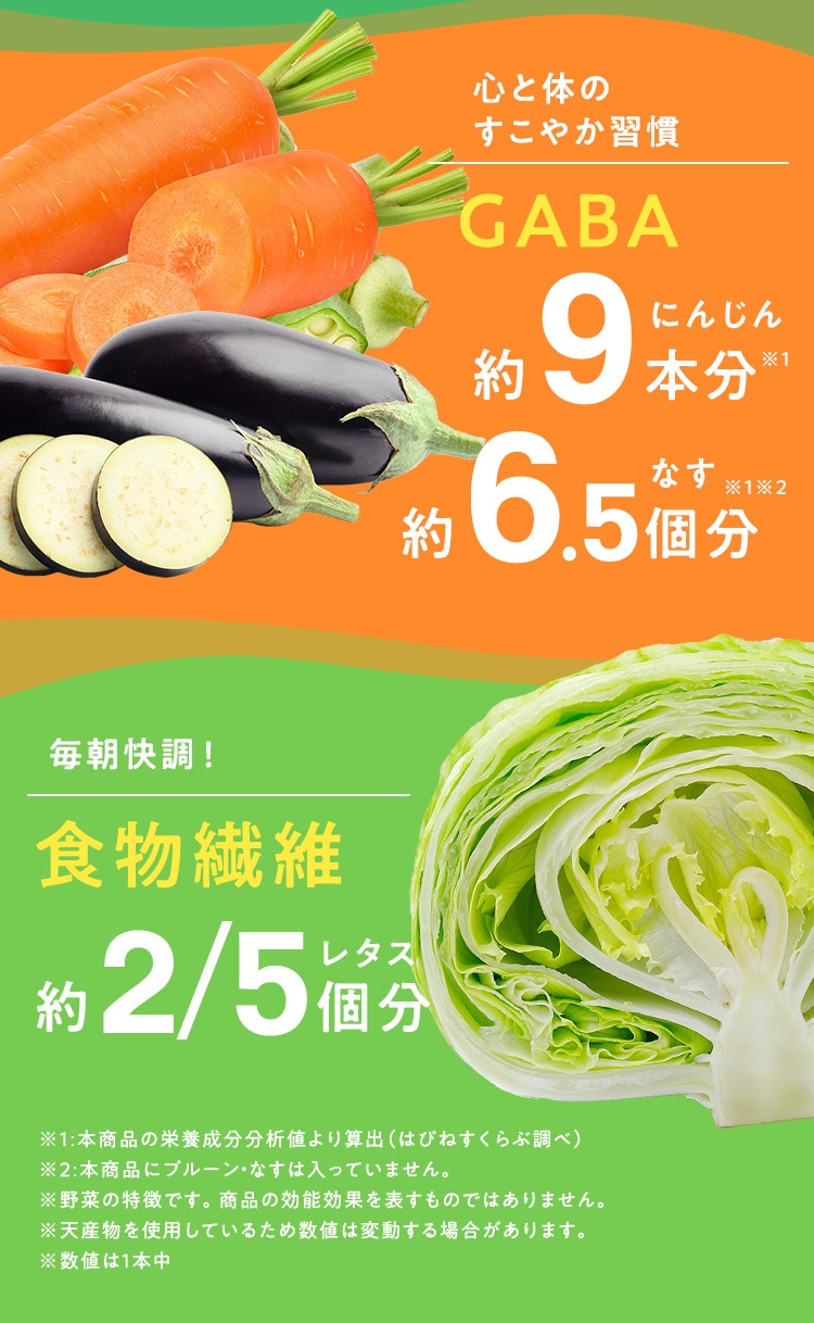 心と体のすこやか習慣 GABA 毎朝快調！食物繊維